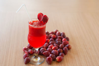 Close-up of drink on table