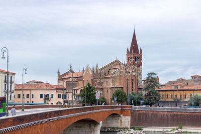 View of cathedral against cloudy sky