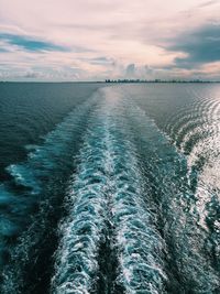 Scenic view of sea against sky