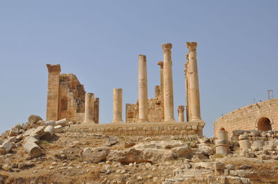 Old ruins against clear sky