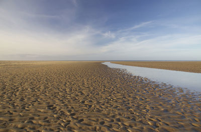 Scenic view of desert against sky