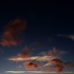 Low angle view of cloudy sky