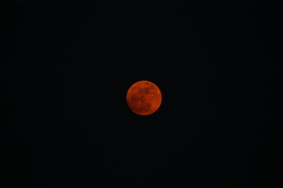 Scenic view of moon against sky at night