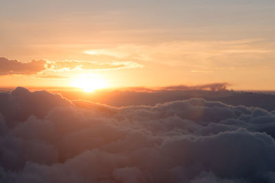 Scenic view of cloudscape during sunset