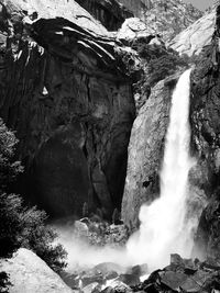 View of waterfall