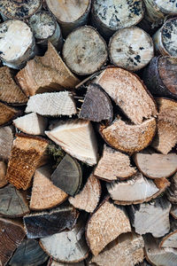 A stack of logs - wood texture