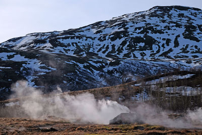 Geothermal area in iceland