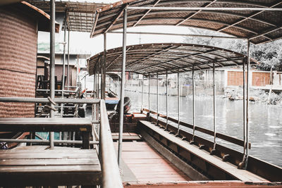 Train at railroad station