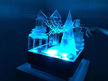 Light in dark room