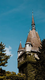 Low angle view of historic building against sky