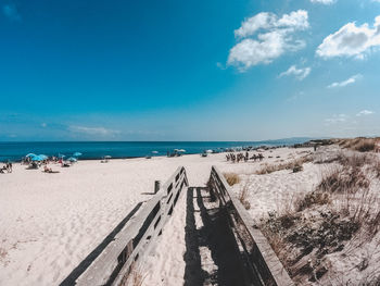 Panoramic view of beach against sky