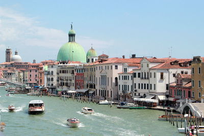 View of buildings at waterfront