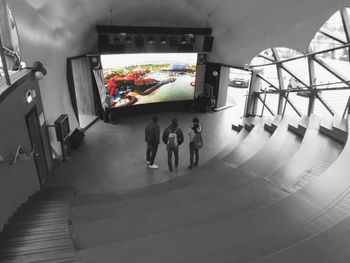 Escalator at subway station