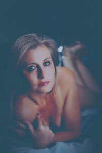 Portrait of a beautiful young woman