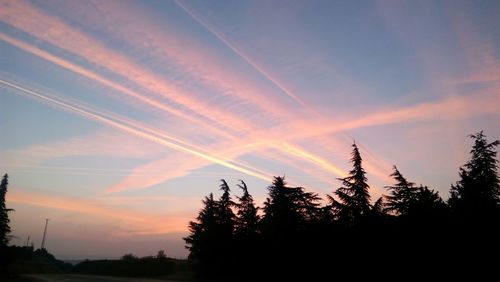 Scenic view of landscape at sunset