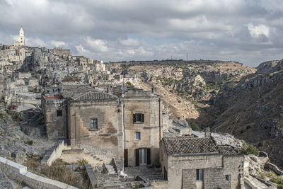 Buildings in matera city 