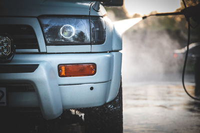 Close-up of car