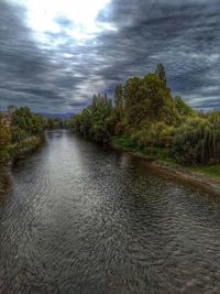 Scenic view of river against sky