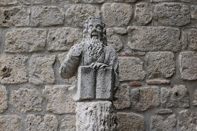 Close-up of stone wall