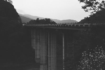 Bridge over river against sky