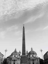 Low angle view of building against sky