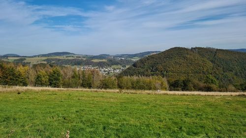 Scenic view of landscape against sky