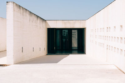 Entrance of building