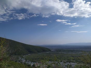 Scenic view of landscape against sky