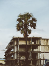 Low angle view of building against sky