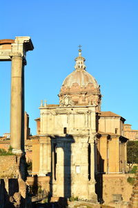 View of cathedral against blue sky