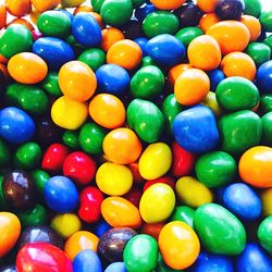 Full frame shot of colorful candies