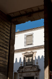 Low angle view of built structure against sky