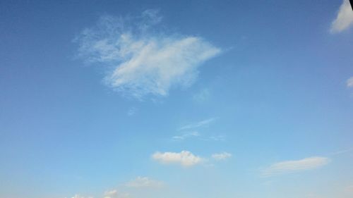 Low angle view of cloudy sky