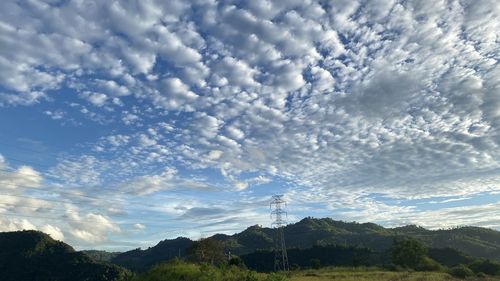 Low angle view of mountain against sky