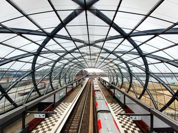 Railroad station platform