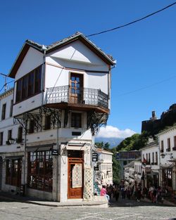 Buildings in city of albania