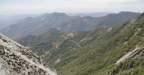 High angle view of landscape against sky