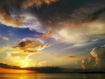 Scenic view of sky at sunset