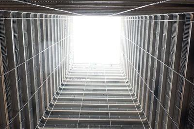 Low angle view of modern building against sky