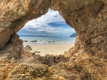 Scenic view of sea against sky