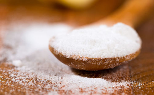 Close-up of dessert on table