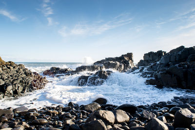 Scenic view of sea against sky