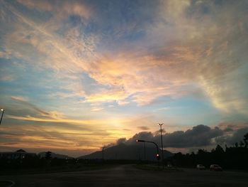 Scenic view of sunset sky