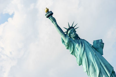 Low angle view of statue