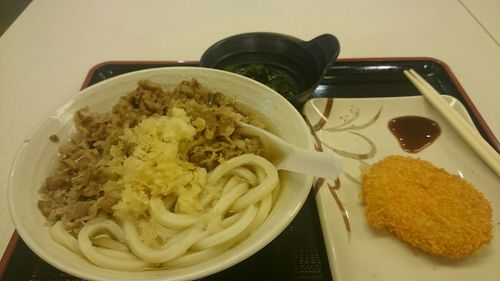 Close-up of served food