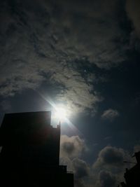 Low angle view of built structure against sky