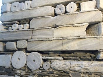 Full frame shot of stone wall
