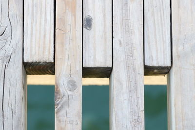 Full frame shot of wooden in a dock