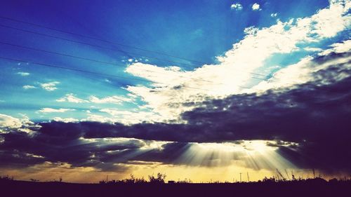 Low angle view of vapor trail in sky