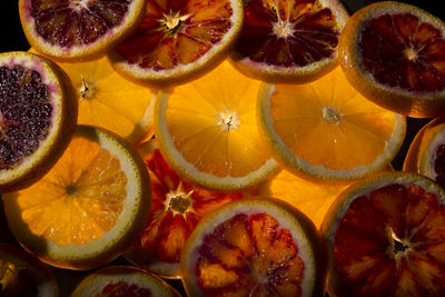 Full frame shot of orange fruits